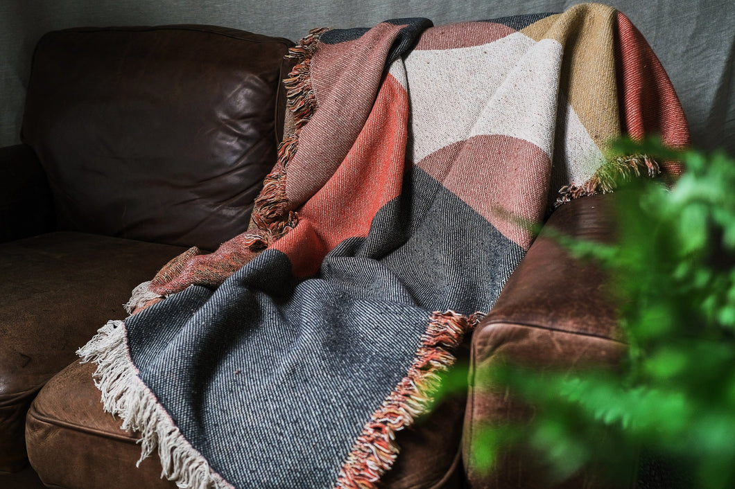 Geometric Autumnal Throw