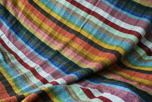 Load image into Gallery viewer, Bright Striped Recycled Cotton Throw
