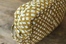 Load image into Gallery viewer, Mustard and Off-White Washbag
