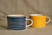 Load image into Gallery viewer, Striped Wash Mug in Blue
