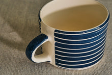 Load image into Gallery viewer, Striped Wash Mug in Blue
