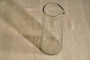 Clear Glass Tapered Carafe