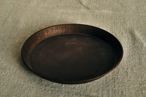 Rustic Brown Tin Plant Saucer - Dia: 11cm, 16cm