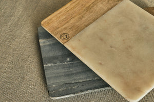 Grey Marble & Mango Wood Chopping Board