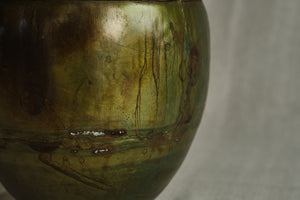 Antique Green Iron Pot - Dia: 11cm, 14cm, 16cm