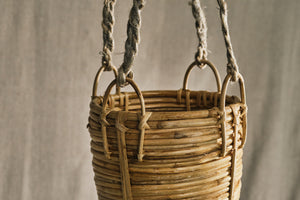 Rattan Hanging Basket - Dia: 17cm