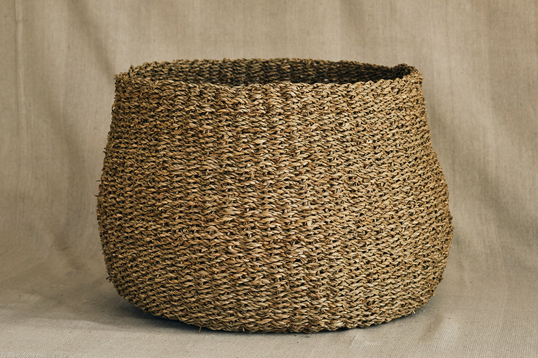 Tapered Seagrass Basket - Dia: 27cm, 38cm
