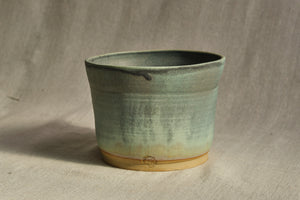 Handmade Ceramic Pot w/ Blue & Grey Matte Glaze - Dia: 14cm, 17cm