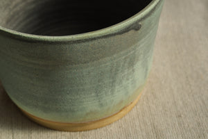 Handmade Ceramic Pot w/ Blue & Grey Matte Glaze - Dia: 14cm, 17cm