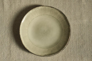 Ecru Striped Side Plate