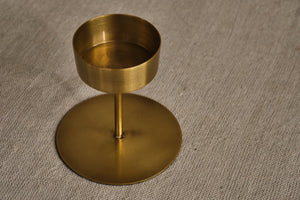 Antique Brass Tealight/Pillar Candle Holder