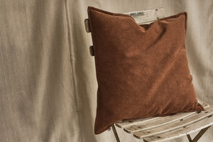 Rusted Red Corduroy Cushion